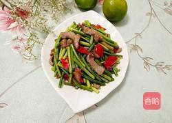 蒜心炒肉的做法图解7