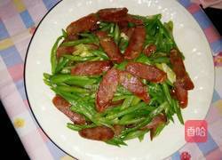 腊肠炒豆角的做法图解10