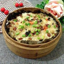 软糯清香荷叶饭的做法[图]