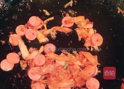 韩式辣白菜炒饭的做法图解3