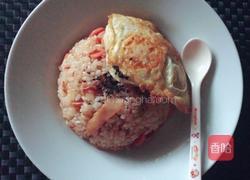 韩式辣白菜炒饭的做法图解5