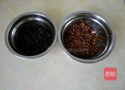 红豆黑糯米粥的做法图解2