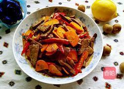 胡萝卜炒猪肝的做法图解8