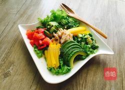 鸡肉牛油果彩蔬沙拉的做法图解12