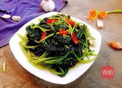 炒番薯叶的做法图解5