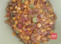 火腿青豆炒玉米的做法图解5