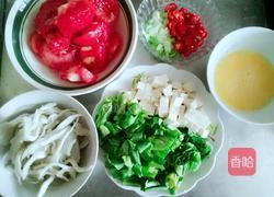 西红柿炒蘑菇鸡蛋浇汁手擀面的做法图解2