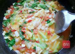 西红柿炒蘑菇鸡蛋浇汁手擀面的做法图解13