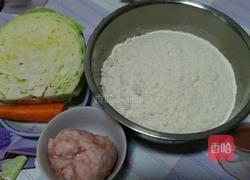 圆白菜猪肉馅饺子的做法图解1