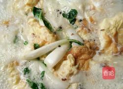 鸡蛋青菜汤的做法图解4