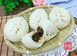 雪菜素包子的做法图解9
