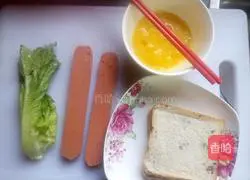Illustration of how to make egg sandwich 2