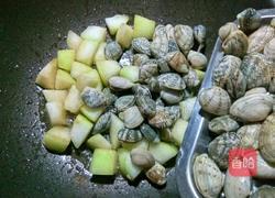 蛤蜊炒冬瓜的做法图解5