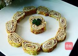 肉馅蛋卷的做法图解8