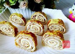 肉馅蛋卷的做法图解9