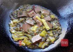 酸菜烧鸭血的做法图解9