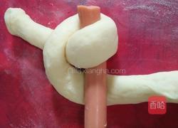 酸奶萌兔火腿面包的做法图解9