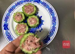 煎酿苦瓜的做法图解6