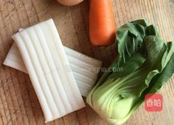 青菜炒年糕的做法图解1