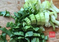青菜炒年糕的做法图解4