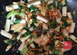 青菜炒年糕的做法图解10