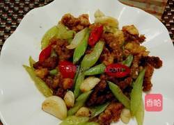 炸肉炒西芹的做法图解15