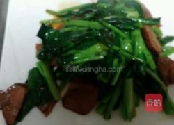 芥蓝炒腊肉的做法图解9