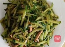 瘦肉丝炒黄瓜的做法图解4