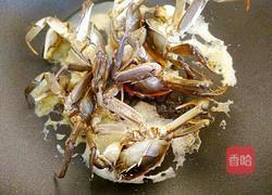毛蟹炒年糕的做法图解4