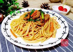 黑椒牛柳炒意面的做法图解15