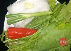 菠菜炒粉丝的做法图解1