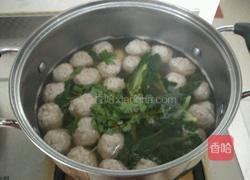 青菜丸子汤的做法图解7