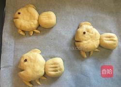卡通鱼面包的做法图解14