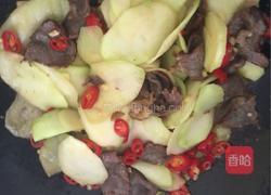 芥蓝炒腊牛肉的做法图解6