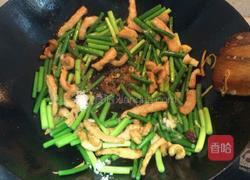 肉丝炒蒜苔的做法图解13