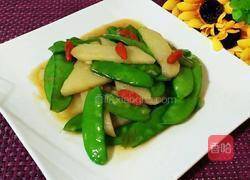 荷兰豆炒山药的做法图解8