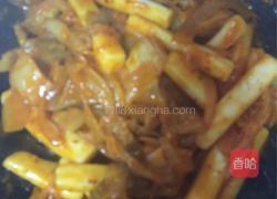 泡菜炒年糕的做法图解7