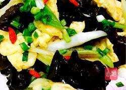 大葱木耳炒鸡蛋的做法图解10