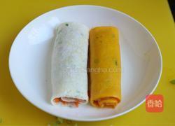 年夜饭_双色芙蓉蛋卷的做法图解6