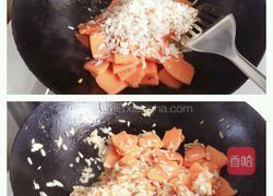 南瓜炒百合的做法图解5