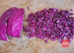 花生紫甘蓝煎饼的做法图解4