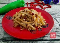 炝炒萝卜丝的做法图解8