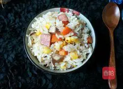 Illustration of Mushroom Braised Rice 10