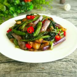 紫苏叶茄子炒豆角的做法[图]