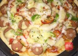 香肠披萨的做法图解4