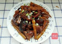 香菇竹笋烧鸭子的做法图解12