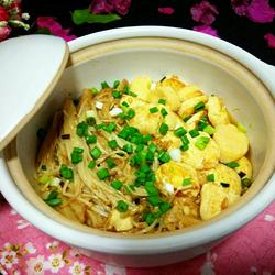 金针菇日本豆腐煲的做法[图]