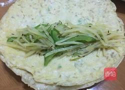 香葱蛋饼卷孜然土豆丝的做法图解10