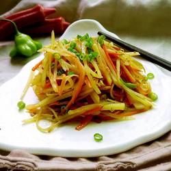 胡萝卜丝炒土豆丝的做法[图]