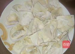 紫菜虾皮猪肉火腿云吞的做法图解3